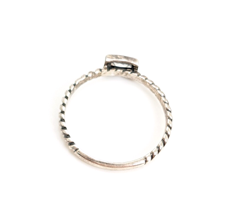 Silpada Sterling Silver 925 White Topaz Stack Ring R386-Fox1145 - Image 13