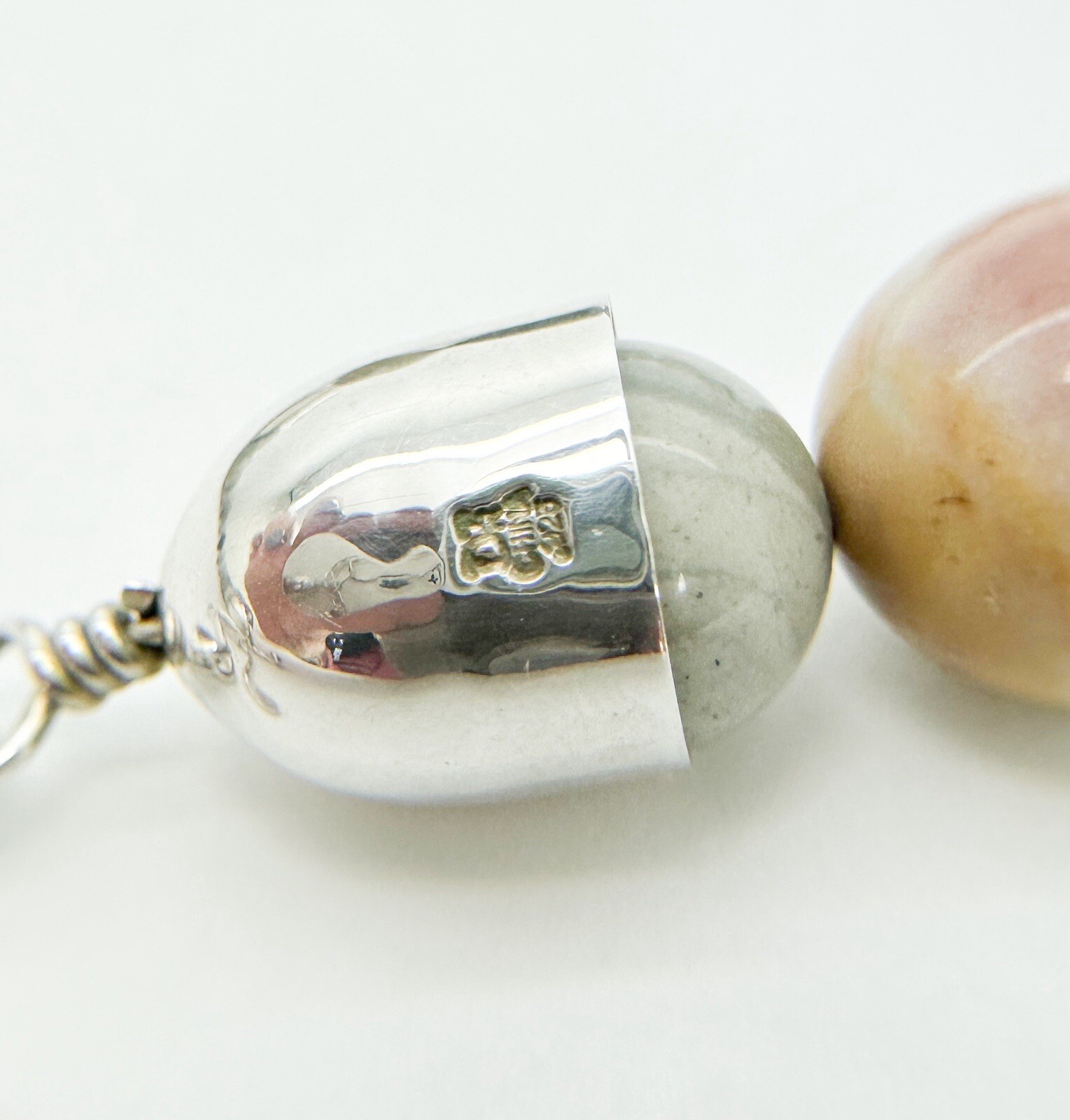 Jay King DRT Sterling Silver 925 Grey Jasper Gem Beaded Pendant Necklace R09 - Image 10