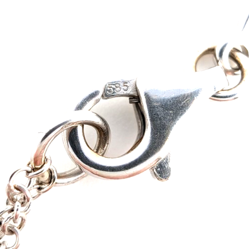 Gabriel & Co Teardrop 14K Gold with 0.16ctw Diamonds Necklace OAK541 - Image 13
