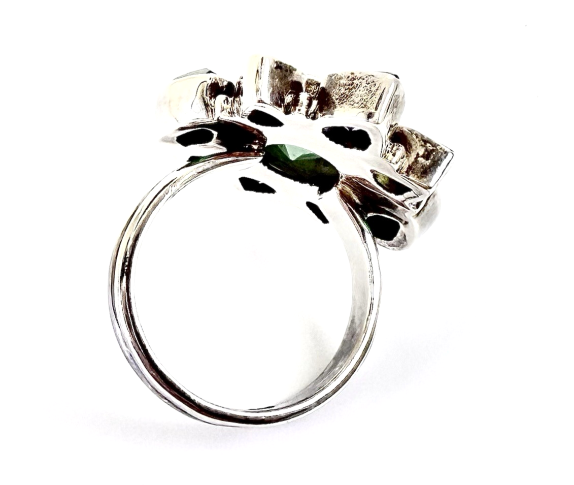 Sterling Silver 925 7 Ring Nicky Butler Jade Multi Gem 13080 - Image 7