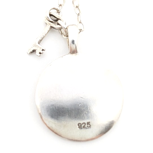 Sterling Silver 925 16" Necklace "m" Initial Pendant R521-11767 - Image 12