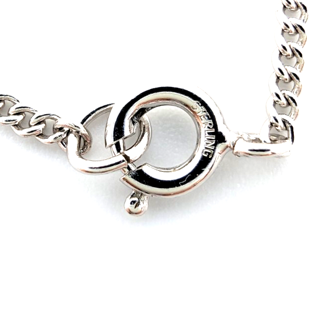 Sterling Silver 925 Necklace Wright Mosaic Charm 12222 - Image 13