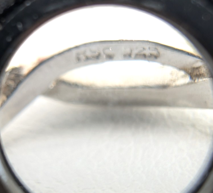 Sterling Silver 925 9.5 Ring Textured/ Polished Braided Band 11684 - Image 7