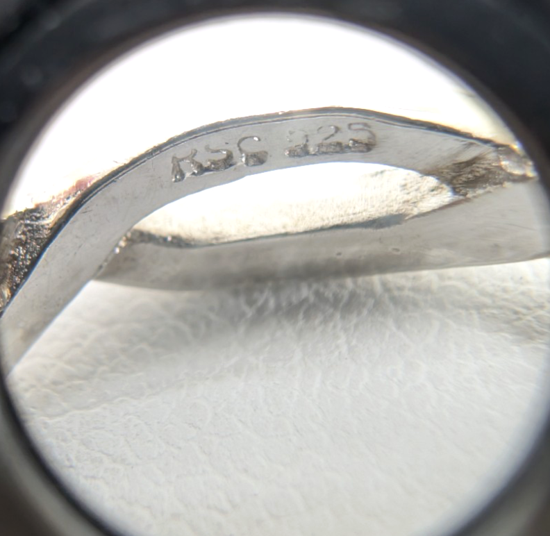 Sterling Silver 925 9.5 Ring Textured/ Polished Braided Band 11684 - Image 8