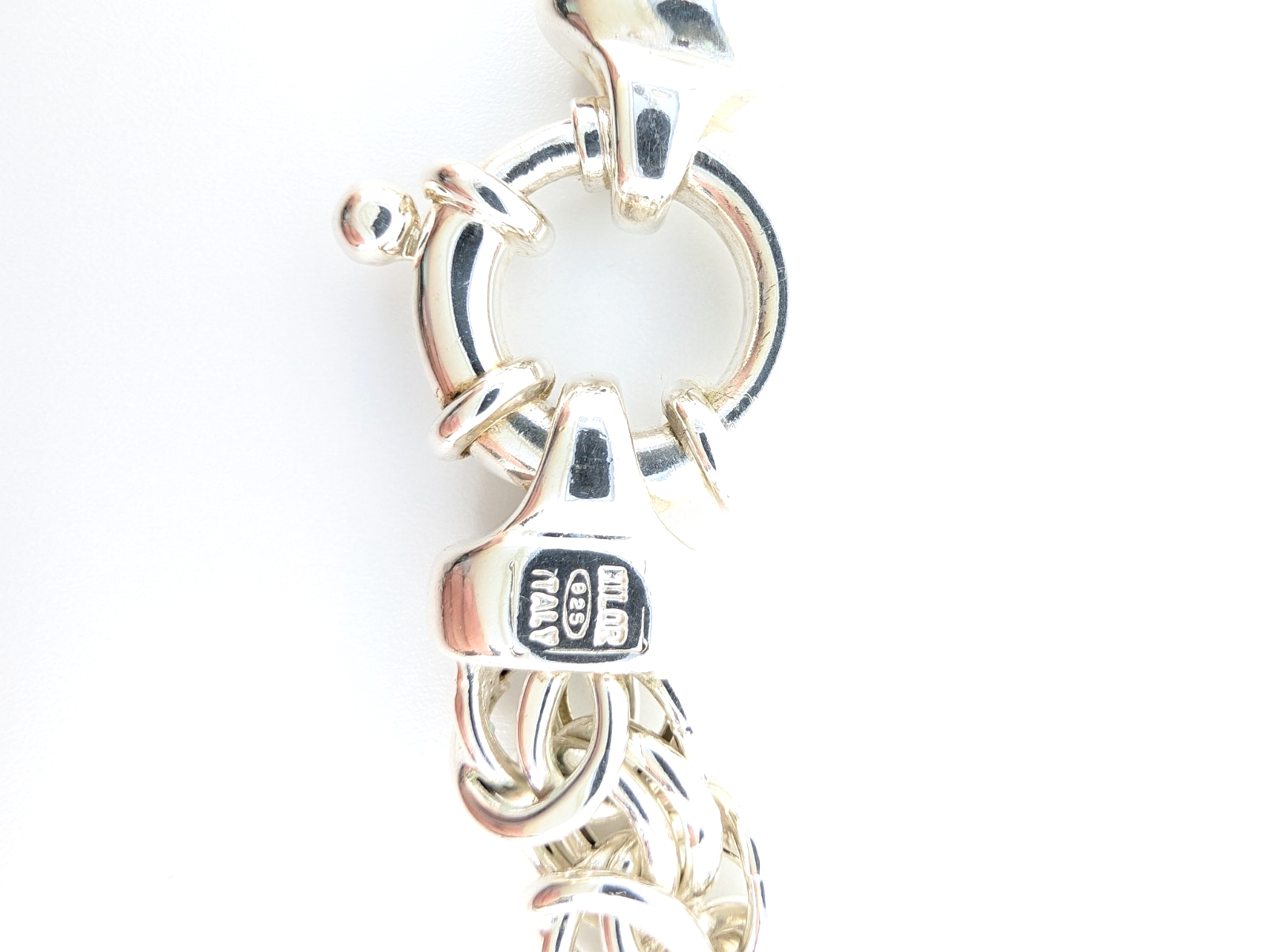Sterling Silver 925 3/8" Necklace 18.5" Byzantine Necklace 12720 - Image 10