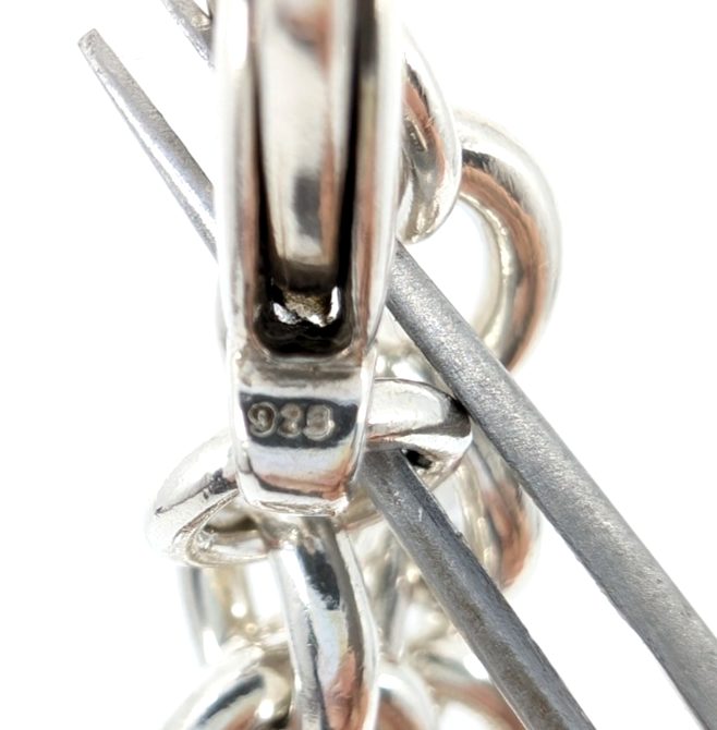 Sterling Silver 925 7.5" Bracelet Tiffany & Co Heart Tag Cable R609- OAK71 - Image 17