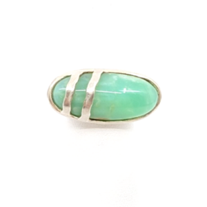 Sterling Silver 925 6 Ring large oval bezel set gem 13105