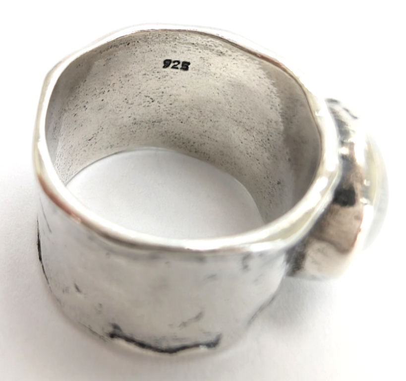 Sterling Silver 925 5.5 Ring Moonstone Band Ring R597-FOX1516 - Image 10