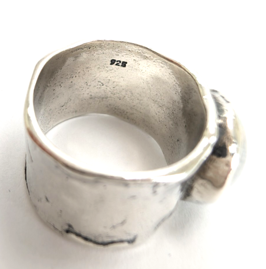 Sterling Silver 925 5.5 Ring Moonstone Band Ring R597-FOX1516 - Image 11