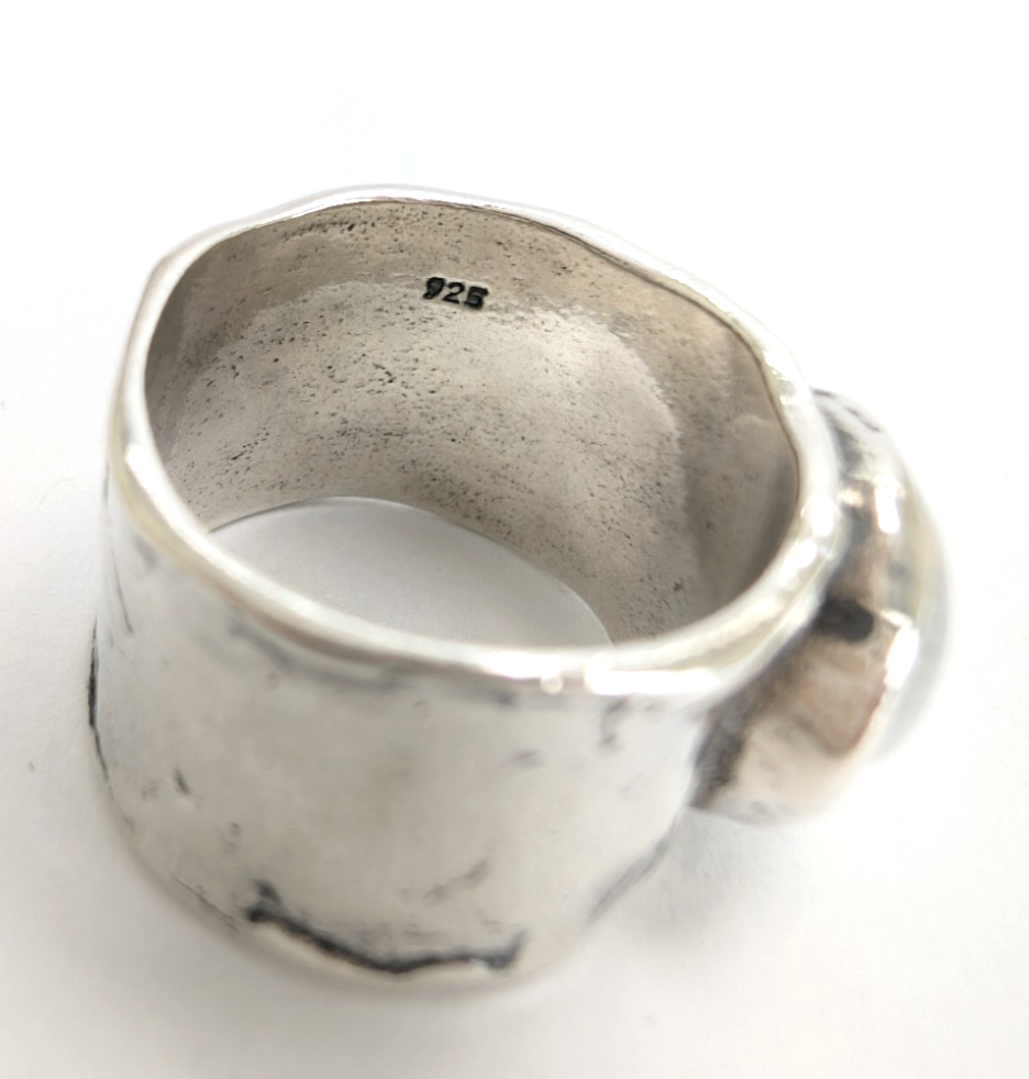 Sterling Silver 925 5.5 Ring Moonstone Band Ring R597-FOX1516 - Image 12