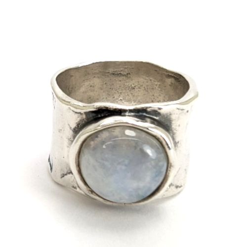 Sterling Silver 925 5.5 Ring Moonstone Band Ring R597-FOX1516 - Image 14