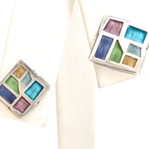 Sterling Silver 925 Earrings Wright Mosaic Earrings 12220