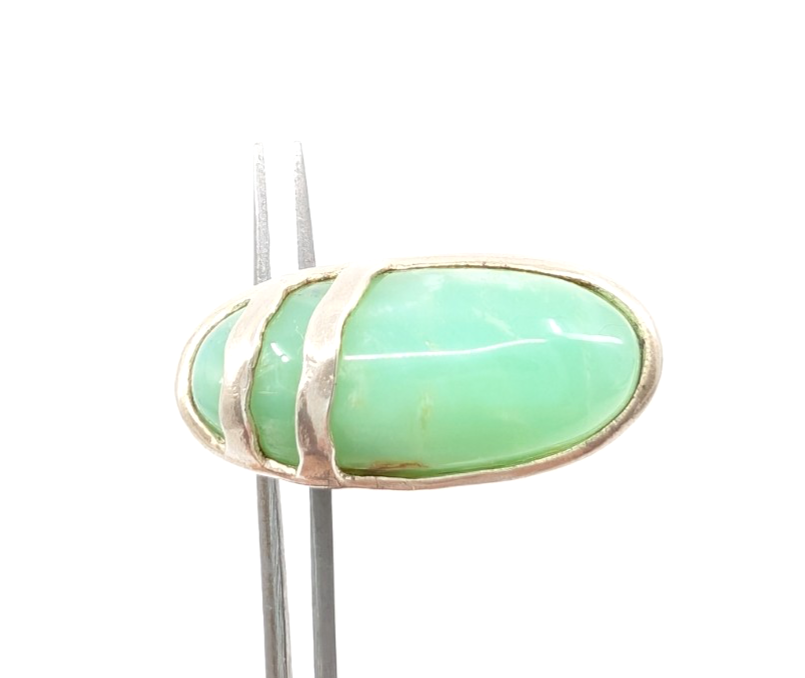 Sterling Silver 925 6 Ring large oval bezel set gem 13105 - Image 9