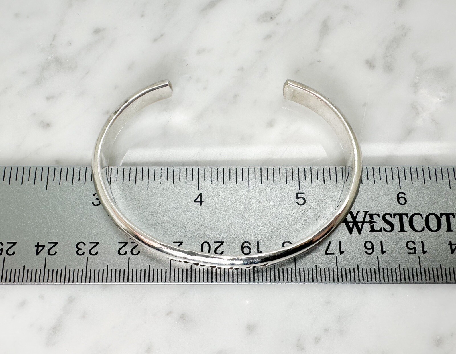 Lynn Edsitty Sterling Silver 925 Native American Story 7.5" Cuff Bracelet O137 - Image 9