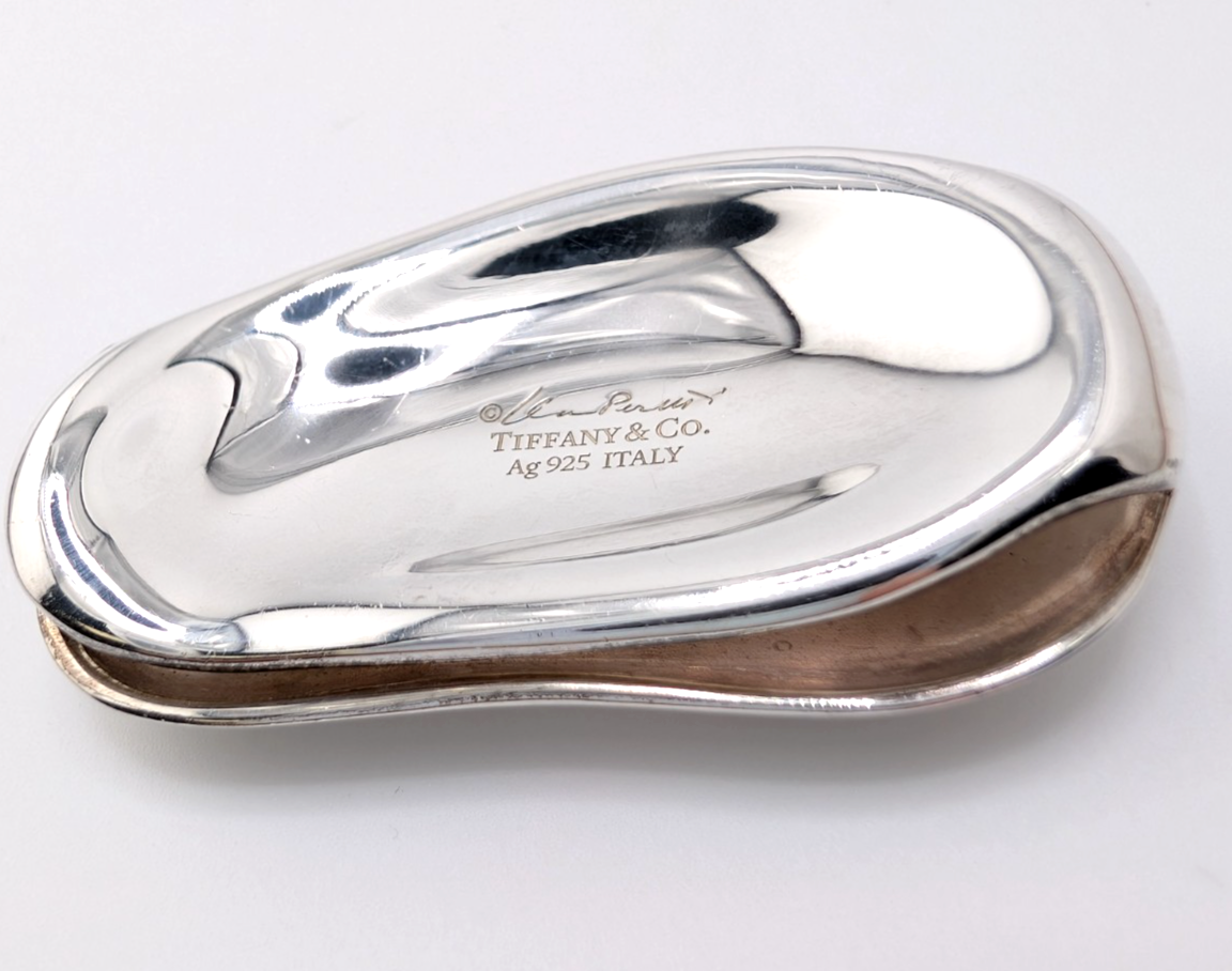 Tiffany & Co Sterling Silver 925 Large Kidney Moneyclip 17377 - Image 2