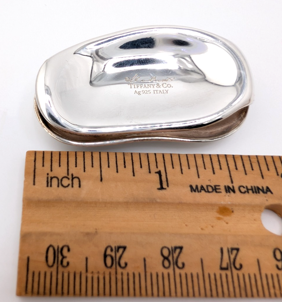 Tiffany & Co Sterling Silver 925 Large Kidney Moneyclip 17377 - Image 10