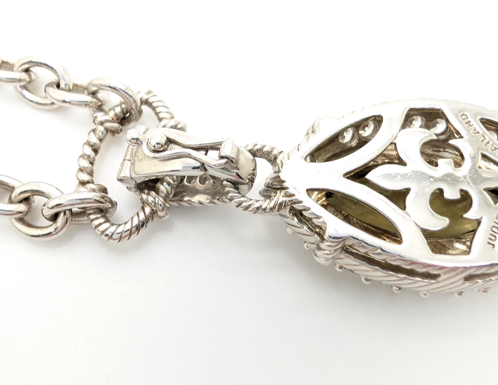 Sterling Silver 925 Judith Ripka 18" Necklace Marquise R1090- CRN52 - Image 16