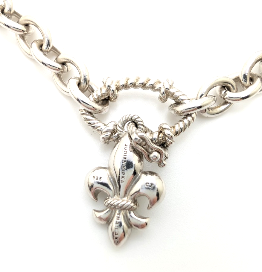Sterling Silver 925 Judith Ripka 18" Necklace Marquise R1090- CRN52 - Image 18