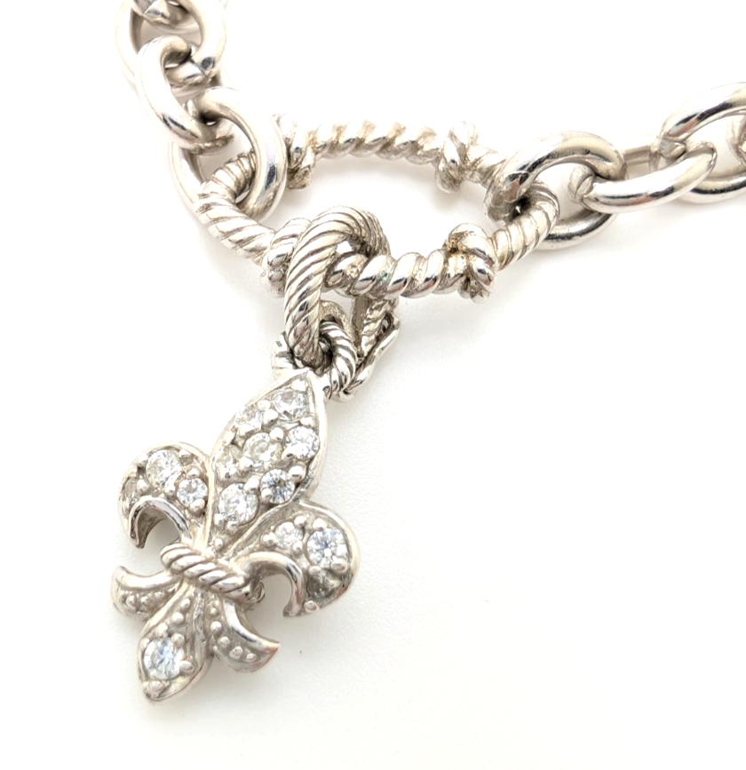 Sterling Silver 925 Judith Ripka 18" Necklace Marquise R1090- CRN52 - Image 19