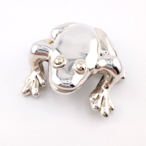 Bat-Agi Israel Sterling Silver 925 Frog Pin/Brooch 17342