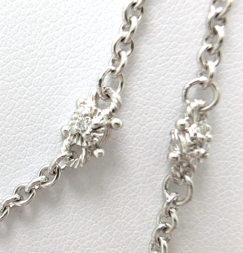 Judith Ripka Sterling Silver 925 By The Yard 36" Necklace 17146 - Image 5