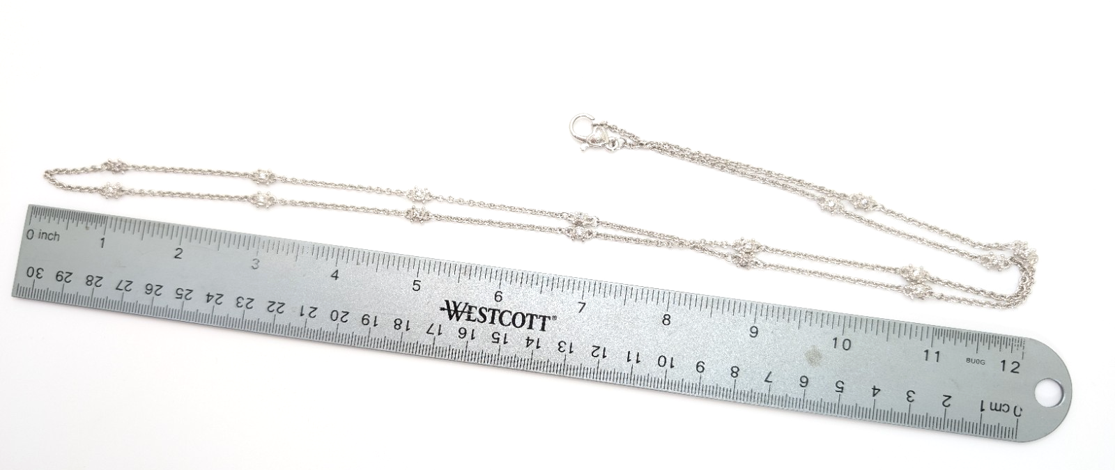 Judith Ripka Sterling Silver 925 By The Yard 36" Necklace 17146 - Image 8