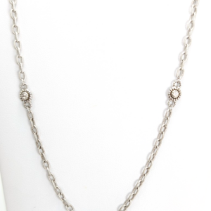 Judith Ripka Sterling Silver 925 By The Yard 16" Necklace 11500