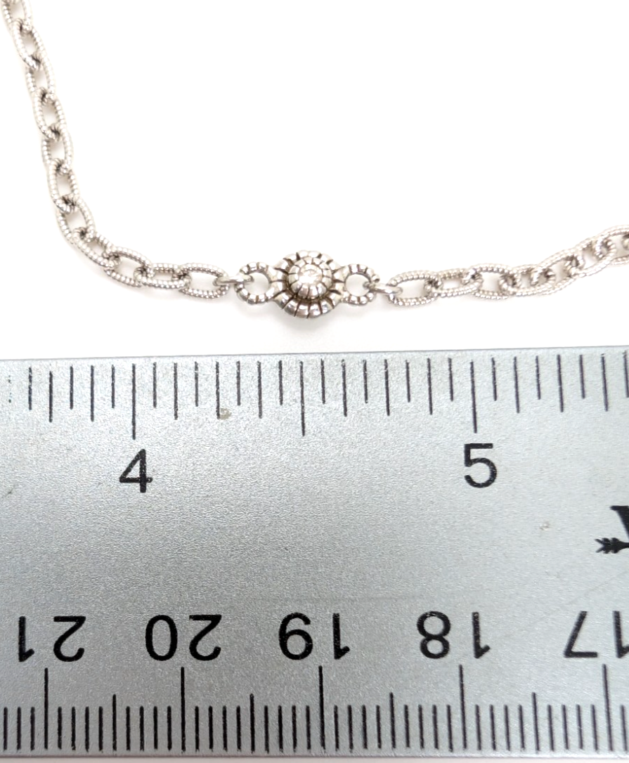 Judith Ripka Sterling Silver 925 By The Yard 16" Necklace 11500 - Image 10