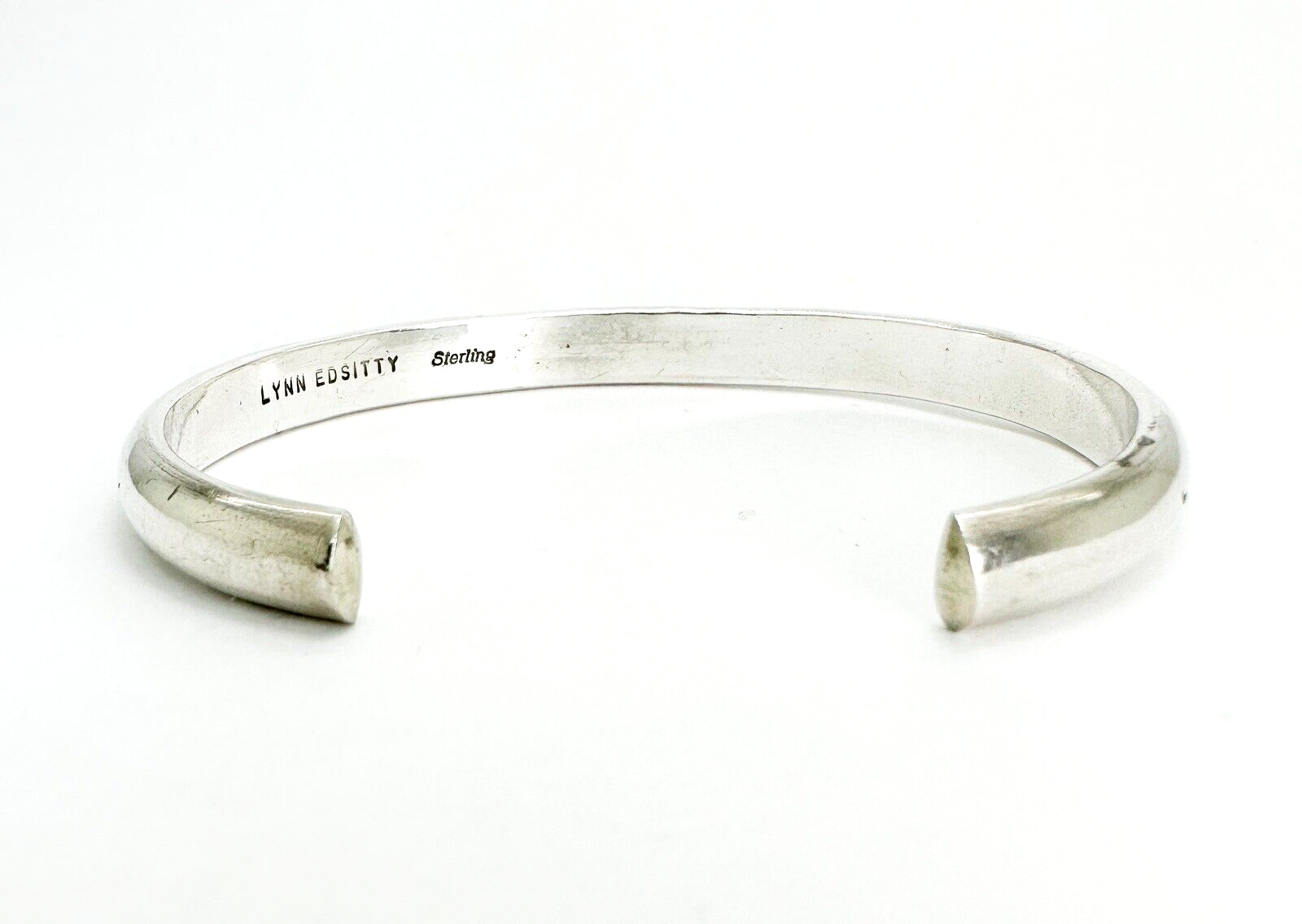 Lynn Edsitty Sterling Silver 925 Native American Story 7.5" Cuff Bracelet O137 - Image 4