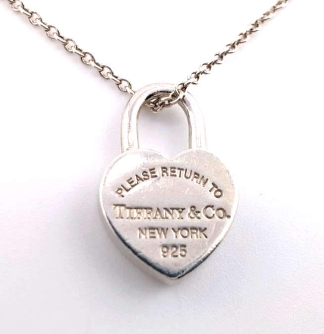 Tiffany & Co Sterling Silver 925 Return to Tiffany Padlock Necklace Oak644 - Image 7