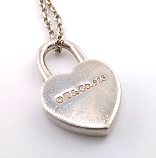 Tiffany & Co Sterling Silver 925 Return to Tiffany Padlock Necklace Oak644 - Image 11