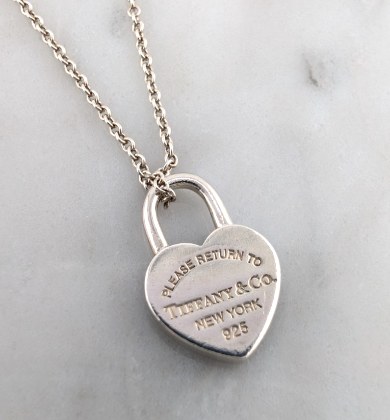 Tiffany & Co Sterling Silver 925 Return to Tiffany Padlock Necklace Oak644 - Image 17