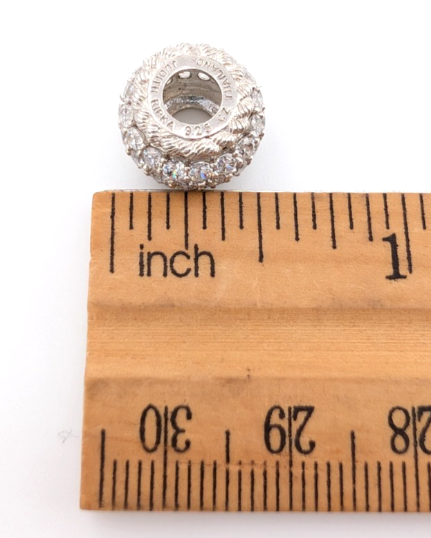 Judith Ripka 925 Misc 3 Charms Evil Eye-Sapphire Heart- Clear Gem Bead Oak884 - Image 13