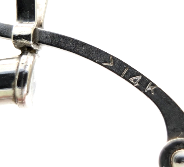 14K White Gold 5/8" Polished Hoop Earrings P989-CRN157 - Image 11