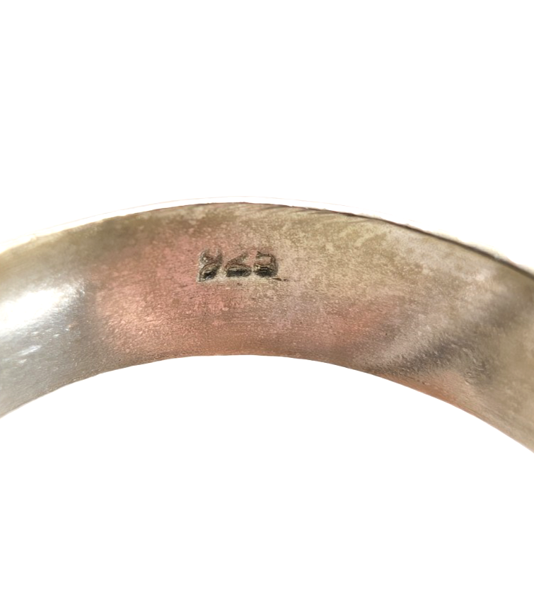 Sterling Silver 925 Bali Style Quartz Cabochon Ring 13594 - Image 4