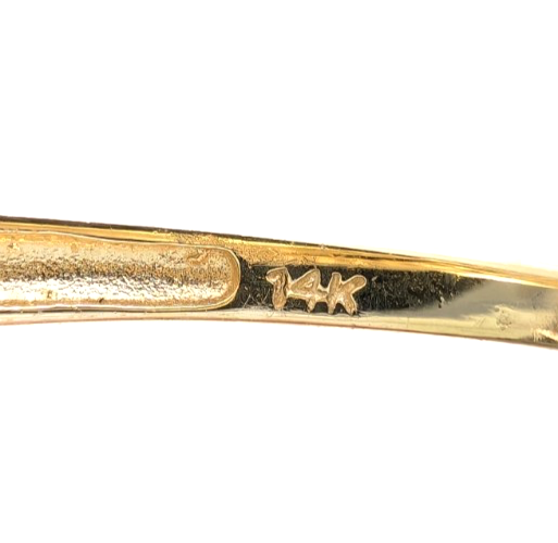 14K Yellow Gold 1/2ctw Irradiated Yellow Diamond V Band Ring P995-CRN163 - Image 16