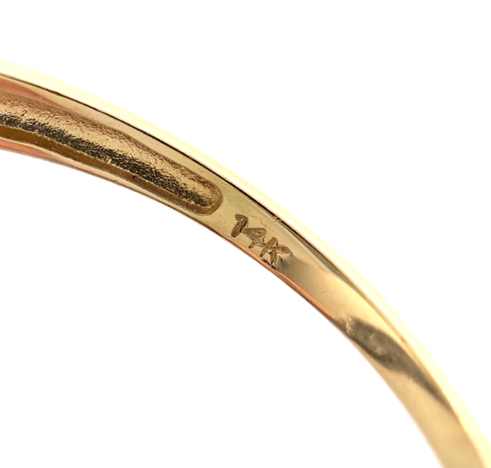 14K Yellow Gold 1/2ctw Irradiated Yellow Diamond V Band Ring P995-CRN163 - Image 19