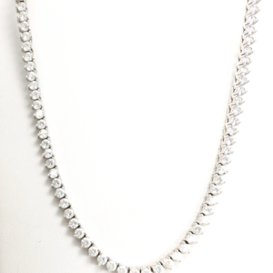 Sterling Silver 925 18" Tennis Necklace  R1013 - FOX1951
