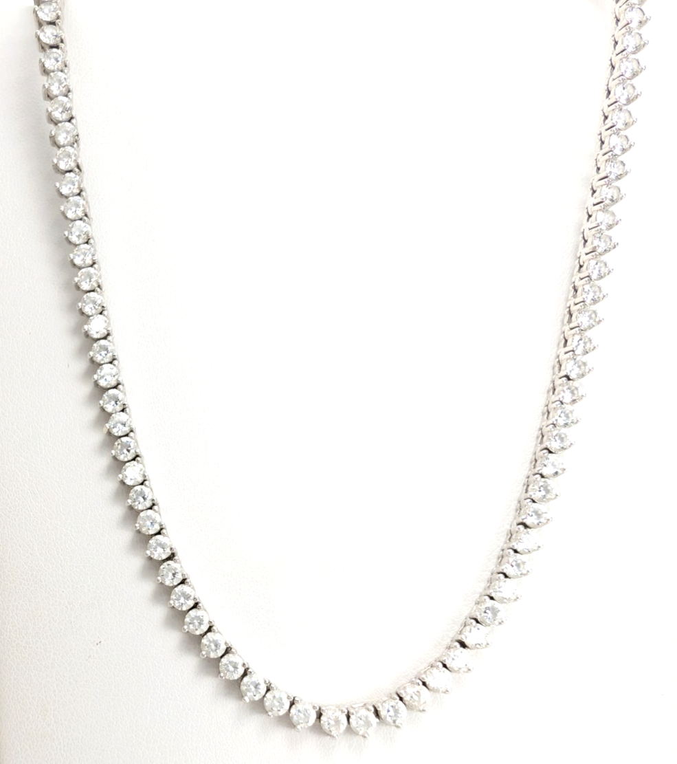 Sterling Silver 925 18" Tennis Necklace R1013 - FOX1951