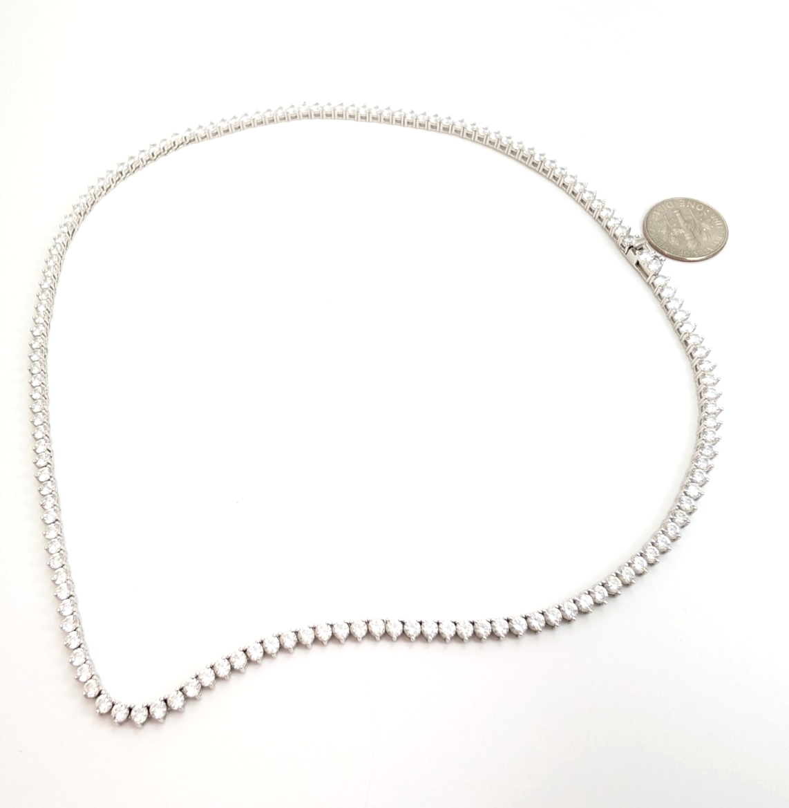 Sterling Silver 925 18" Tennis Necklace R1013 - FOX1951 - Image 5