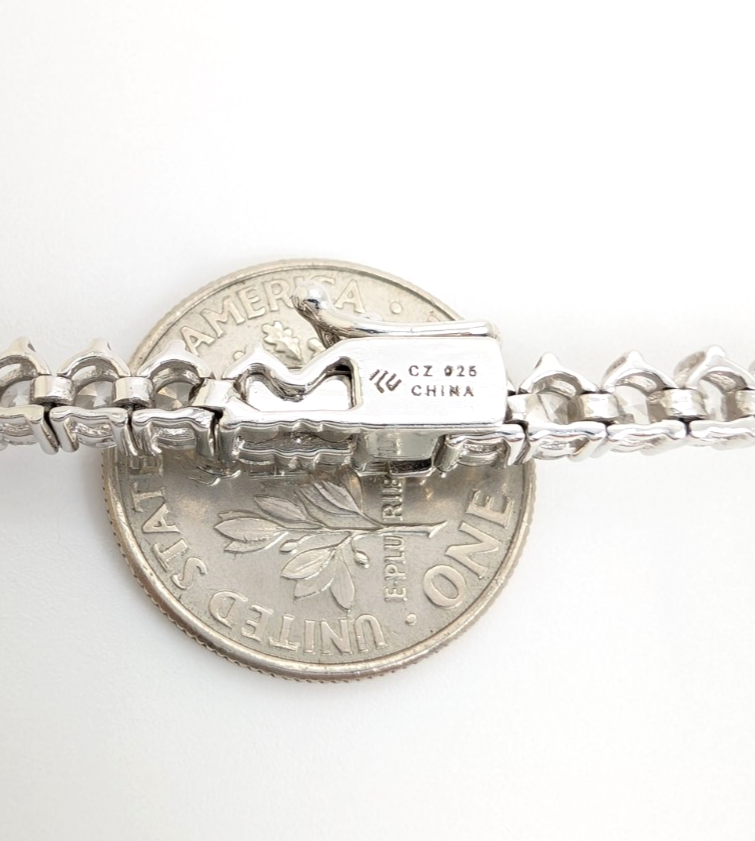 Sterling Silver 925 18" Tennis Necklace R1013 - FOX1951 - Image 10