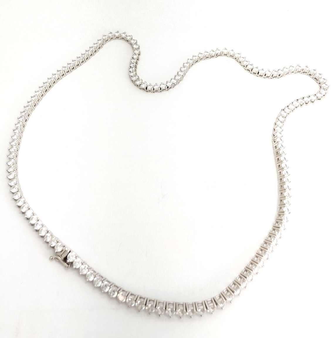 Sterling Silver 925 18" Tennis Necklace R1013 - FOX1951 - Image 17
