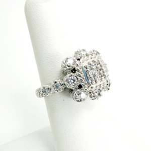 Judith Ripka Sterling Silver 925 Gemstone Ring O334