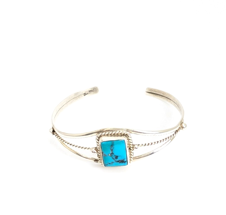 Sterling Silver 925 Bracelet Turquoise R1057- CRN24 - Image 3