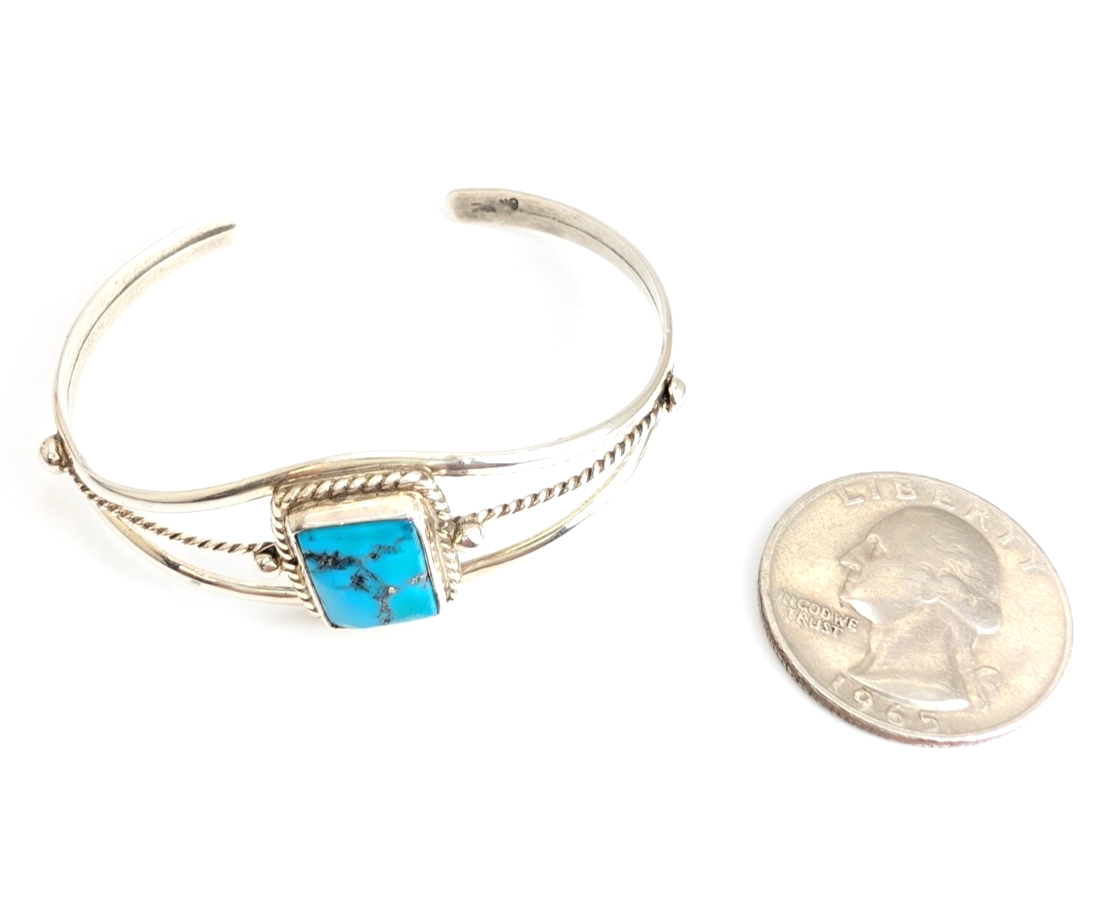 Sterling Silver 925 Bracelet Turquoise R1057- CRN24 - Image 8
