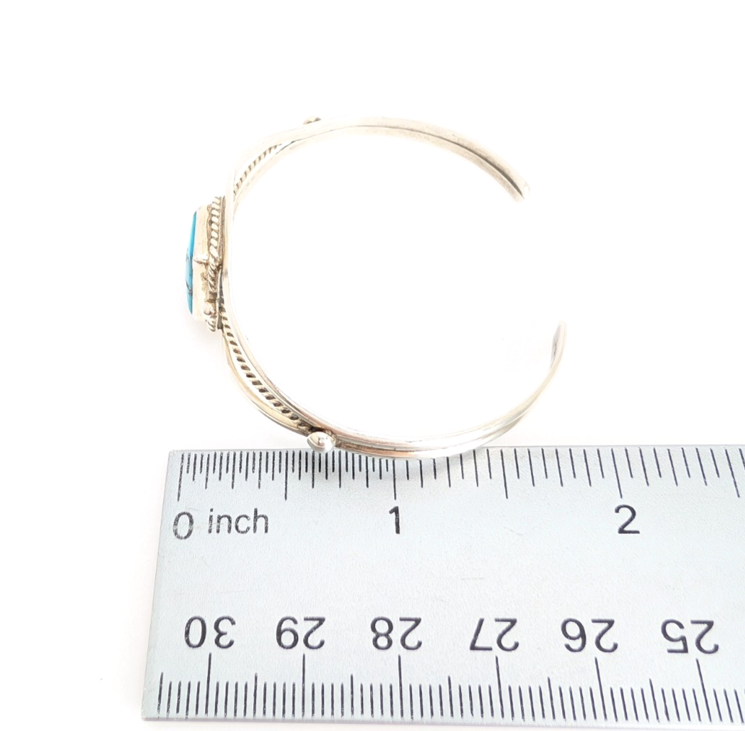 Sterling Silver 925 Bracelet Turquoise R1057- CRN24 - Image 10