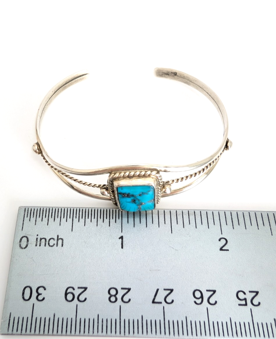 Sterling Silver 925 Bracelet Turquoise R1057- CRN24 - Image 12