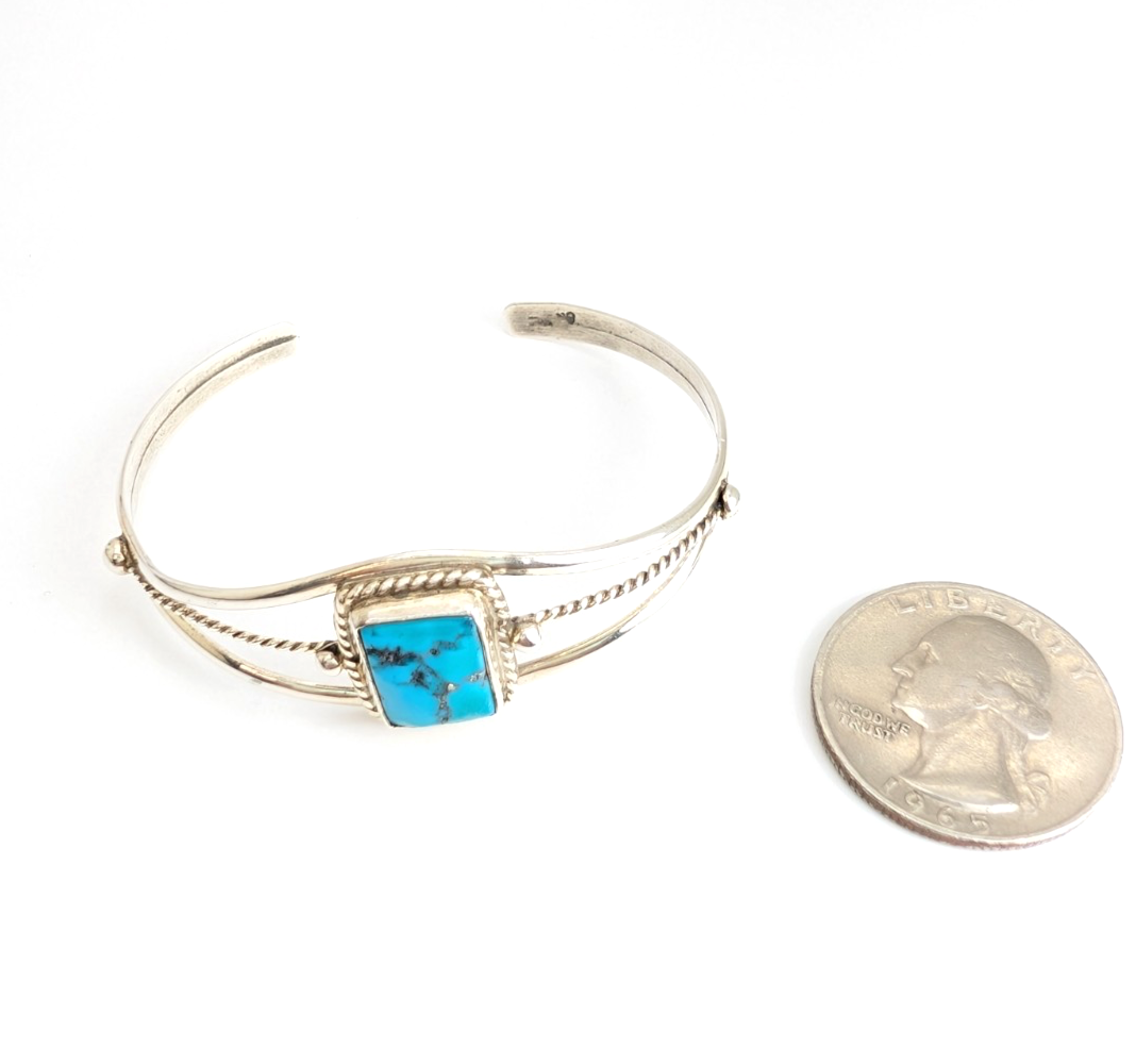 Sterling Silver 925 Bracelet Turquoise R1057- CRN24 - Image 15