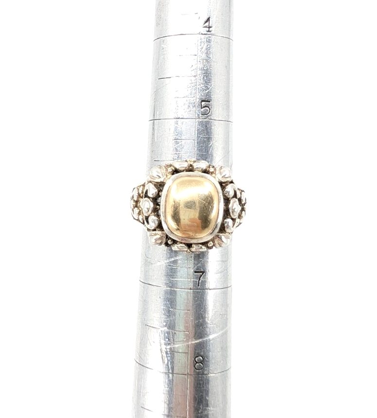 Sterling Silver 925 6.25 Ring Silver/ 14K YG ESPO 16282 - Image 17