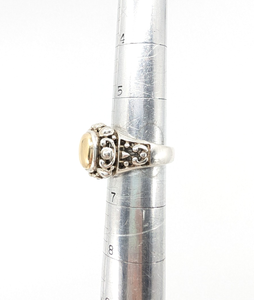 Sterling Silver 925 6.25 Ring Silver/ 14K YG ESPO 16282 - Image 18